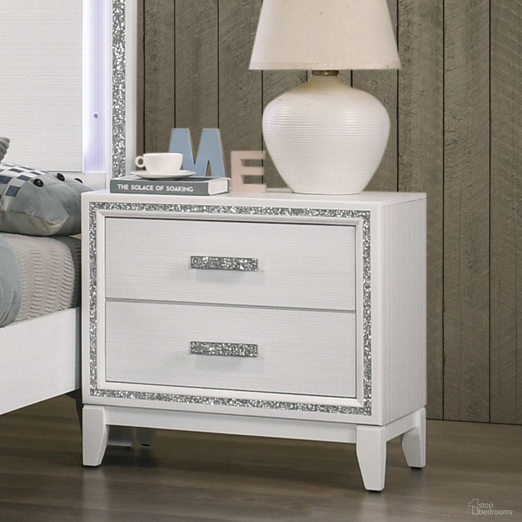 The appearance of Acme Haiden Nightstand In White Finish designed by ACME in the modern / contemporary interior design. This white piece of furniture was selected by 1StopBedrooms from Haiden Collection to add a touch of cosiness and style into your home. Sku: 28453. Material: Wood.