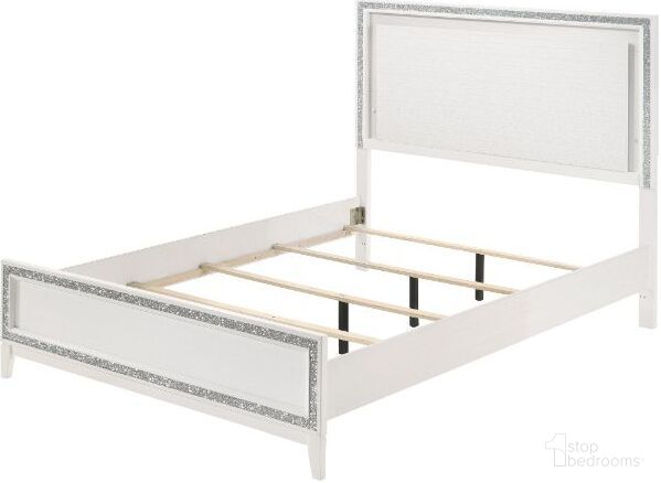The appearance of Acme Haiden Queen Bed With Led In White Finish designed by ACME in the modern / contemporary interior design. This white piece of furniture was selected by 1StopBedrooms from Haiden Collection to add a touch of cosiness and style into your home. Sku: 28450Q-HF;28451Q-R. Bed Type: Panel Bed. Material: Wood. Bed Size: Queen.