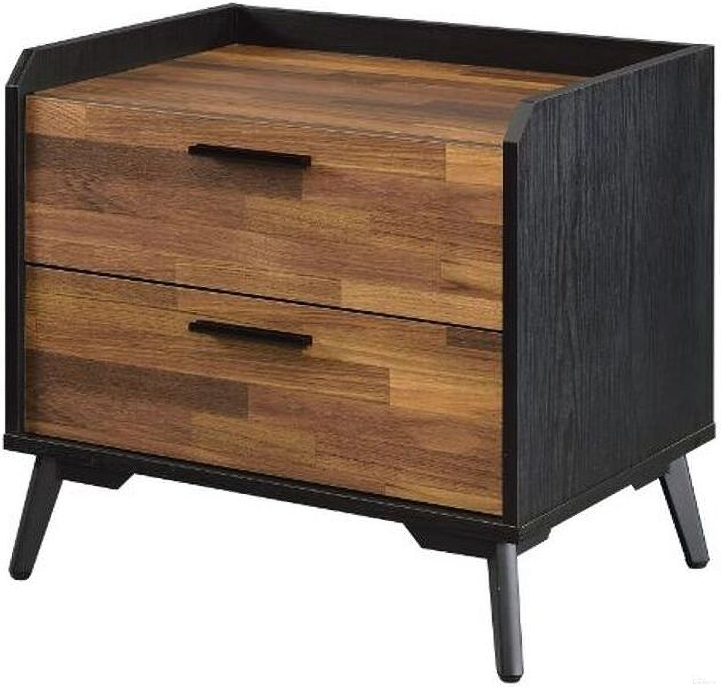 The appearance of Acme Jiranty Accent Table In Walnut And Black Finish designed by ACME in the industrial interior design. This walnut and black piece of furniture  was selected by 1StopBedrooms from Jiranty Collection to add a touch of cosiness and style into your home. Sku: 97972. Material: Metal.