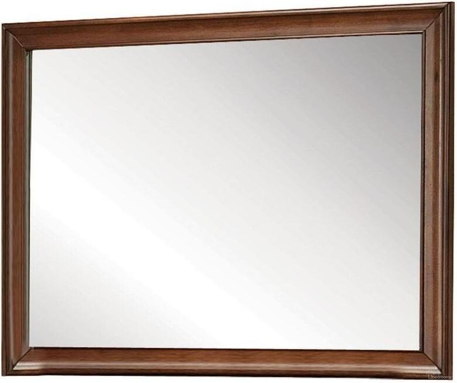 The appearance of Konane Mirror In Brown Cherry designed by ACME in the traditional interior design. This brown cherry piece of furniture was selected by 1StopBedrooms from Konane Collection to add a touch of cosiness and style into your home. Sku: 20457. Material: Glass.