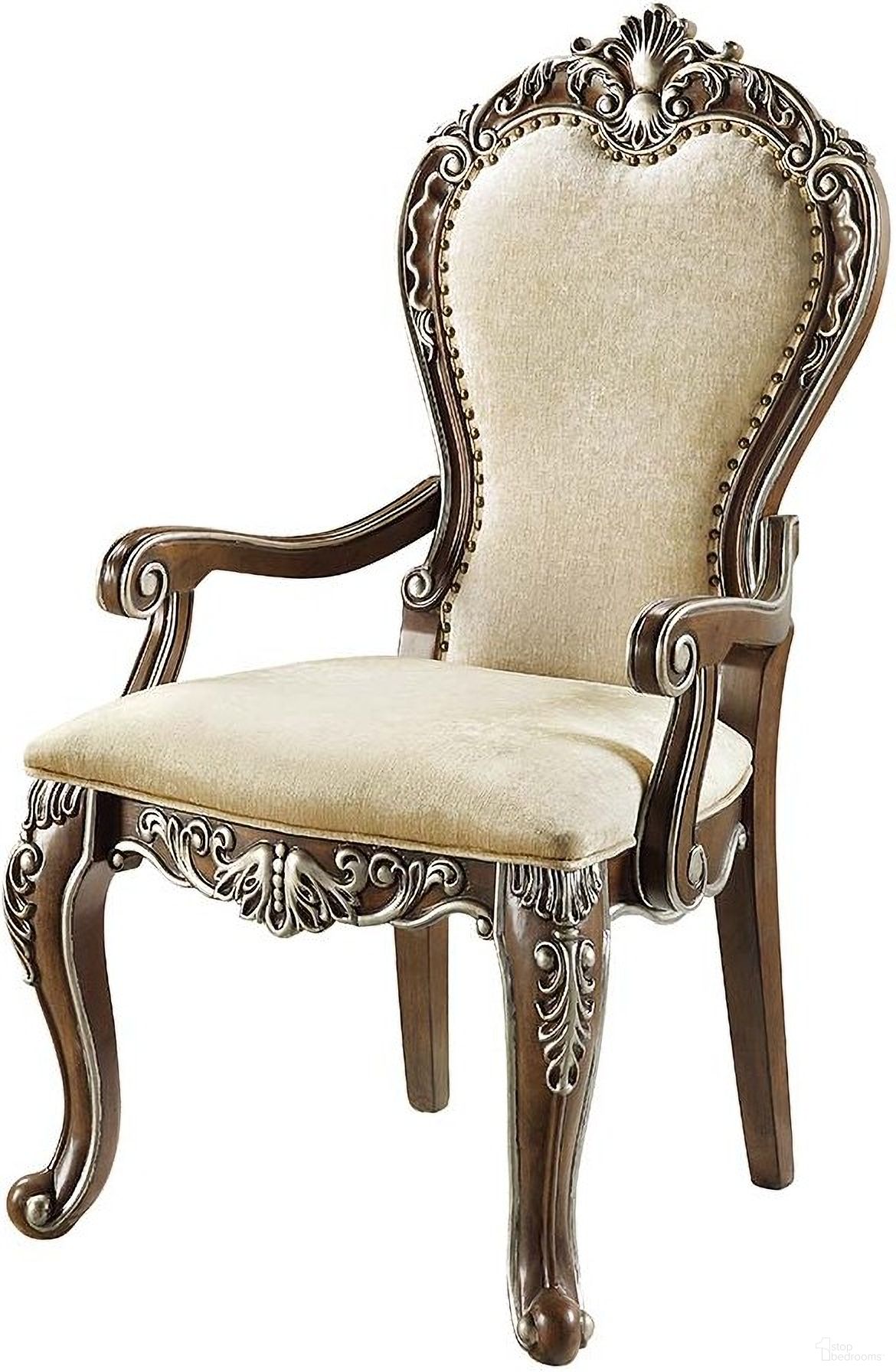 The appearance of Acme Latisha Arm Chair set Of 2 In Antique Oak Finish designed by ACME in the transitional interior design. This antique oak piece of furniture was selected by 1StopBedrooms from Latisha Collection to add a touch of cosiness and style into your home. Sku: DN01359. Material: Wood. Chair Type: Arm Chair.