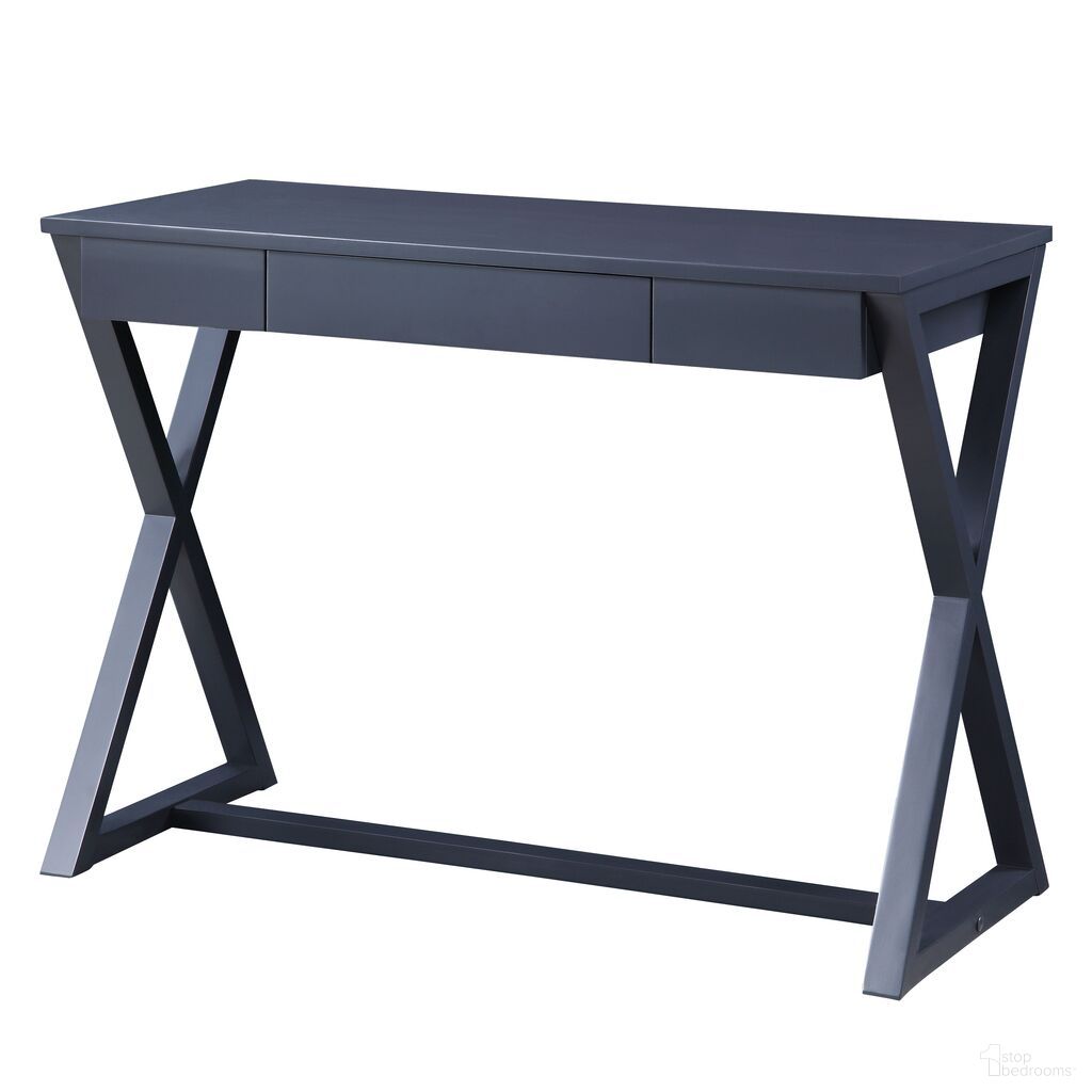 The appearance of Acme Nalo Writing Desk In Charcoal Finish designed by ACME in the modern / contemporary interior design. This charcoal piece of furniture  was selected by 1StopBedrooms from Nalo Collection to add a touch of cosiness and style into your home. Sku: OF00174. Material: Wood.