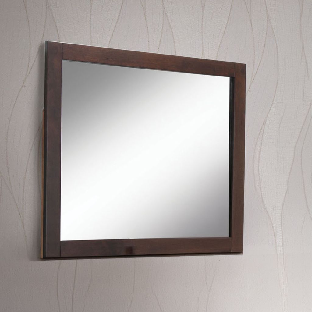 The appearance of Acme Oberreit Mirror in Walnut designed by ACME in the transitional interior design. This brown piece of furniture was selected by 1StopBedrooms from Oberreit Collection to add a touch of cosiness and style into your home. Sku: 25794. Material: Wood.