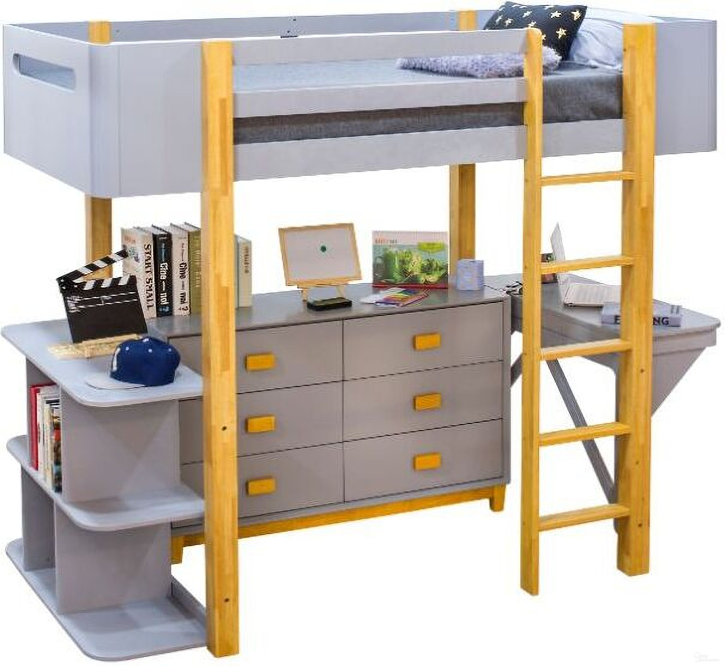 The appearance of Acme Saiyan Dresser In Gray And Natural designed by ACME in the modern / contemporary interior design. This grey piece of furniture was selected by 1StopBedrooms from Saiyan Collection to add a touch of cosiness and style into your home. Sku: 37994. Material: Wood.