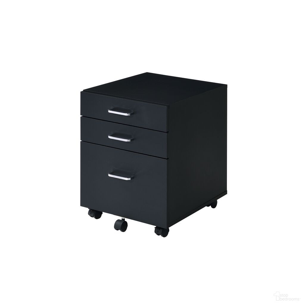 The appearance of Acme Tennos Cabinet In Black And Chrome Finish designed by ACME in the modern / contemporary interior design. This black and chrome piece of furniture was selected by 1StopBedrooms from Tennos Collection to add a touch of cosiness and style into your home. Sku: 93199. Material: Wood.