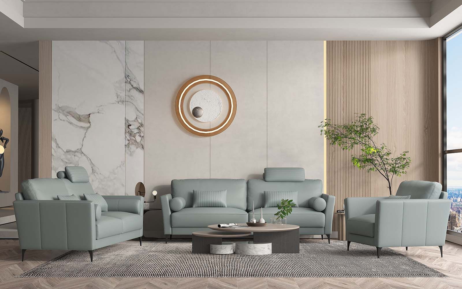 The appearance of Tussio Loveseat With 5 Pillows In Gray designed by ACME in the modern / contemporary interior design. This gray piece of furniture was selected by 1StopBedrooms from Tussio Collection to add a touch of cosiness and style into your home. Sku: LV00947. Material: Wood.