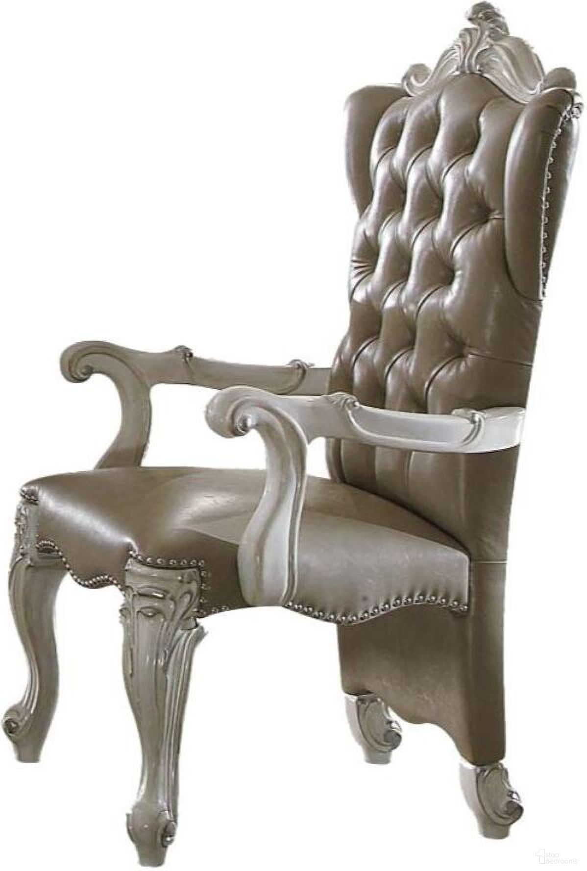 The appearance of Acme Versailles Arm Chair Set Of 2 In Bone White designed by ACME in the rustic / southwestern interior design. This bone white piece of furniture was selected by 1StopBedrooms from Versailles Collection to add a touch of cosiness and style into your home. Sku: 61133. Material: Wood. Chair Type: Arm Chair.