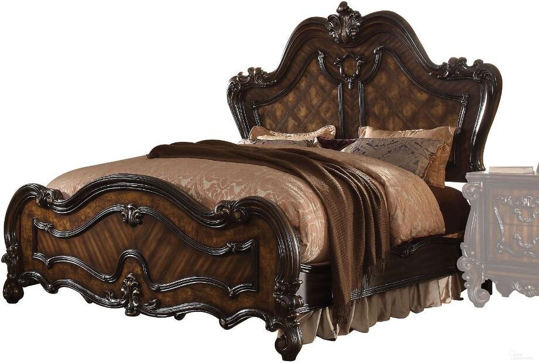 Versailles Eastern King Bed In Cherry Oak
