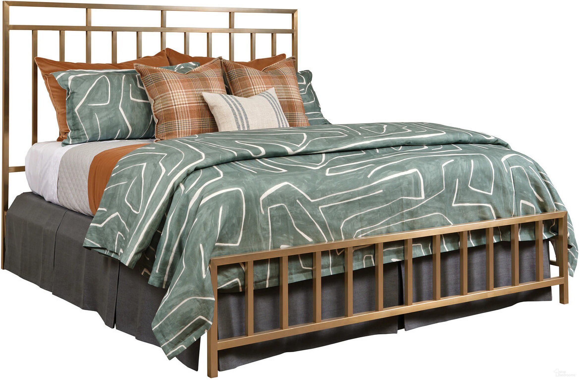 The appearance of Acquisitions Aspire King Metal Bed designed by Kincaid in the transitional interior design. This  piece of furniture  was selected by 1StopBedrooms from Acquisitions Collection to add a touch of cosiness and style into your home. Sku: 111-1521;111-1523. Material: Metal. Bed Size: King. Bed Type: Metal Bed.