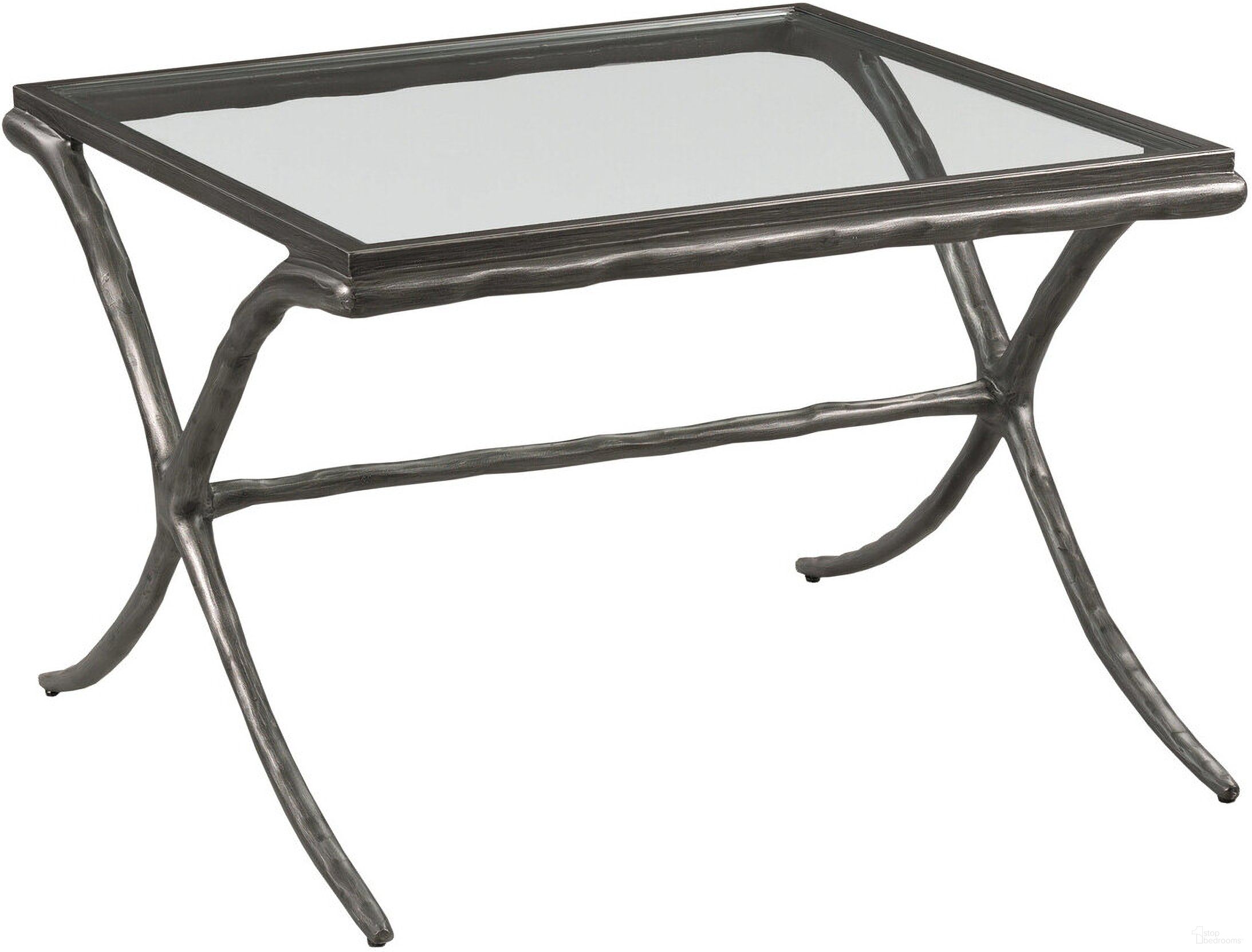 The appearance of Milan Bunching Coffee Table In Hammered Steel designed by Kincaid in the transitional interior design. This hammered steel piece of furniture  was selected by 1StopBedrooms from Milan Collection to add a touch of cosiness and style into your home. Sku: 112-910. Material: Metal.