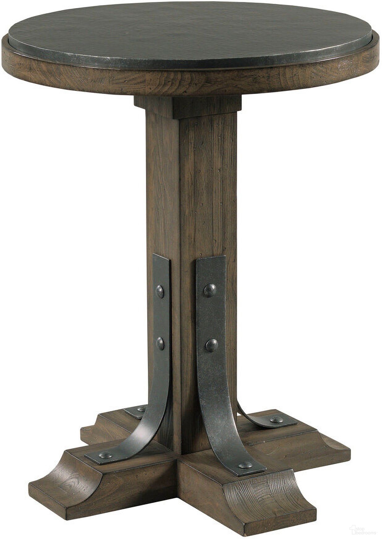 The appearance of Connor Round Accent Table In Khaki designed by Kincaid in the transitional interior design. This khaki piece of furniture  was selected by 1StopBedrooms from Acquisitions Collection to add a touch of cosiness and style into your home. Sku: 111-1200. Material: Solid Wood.