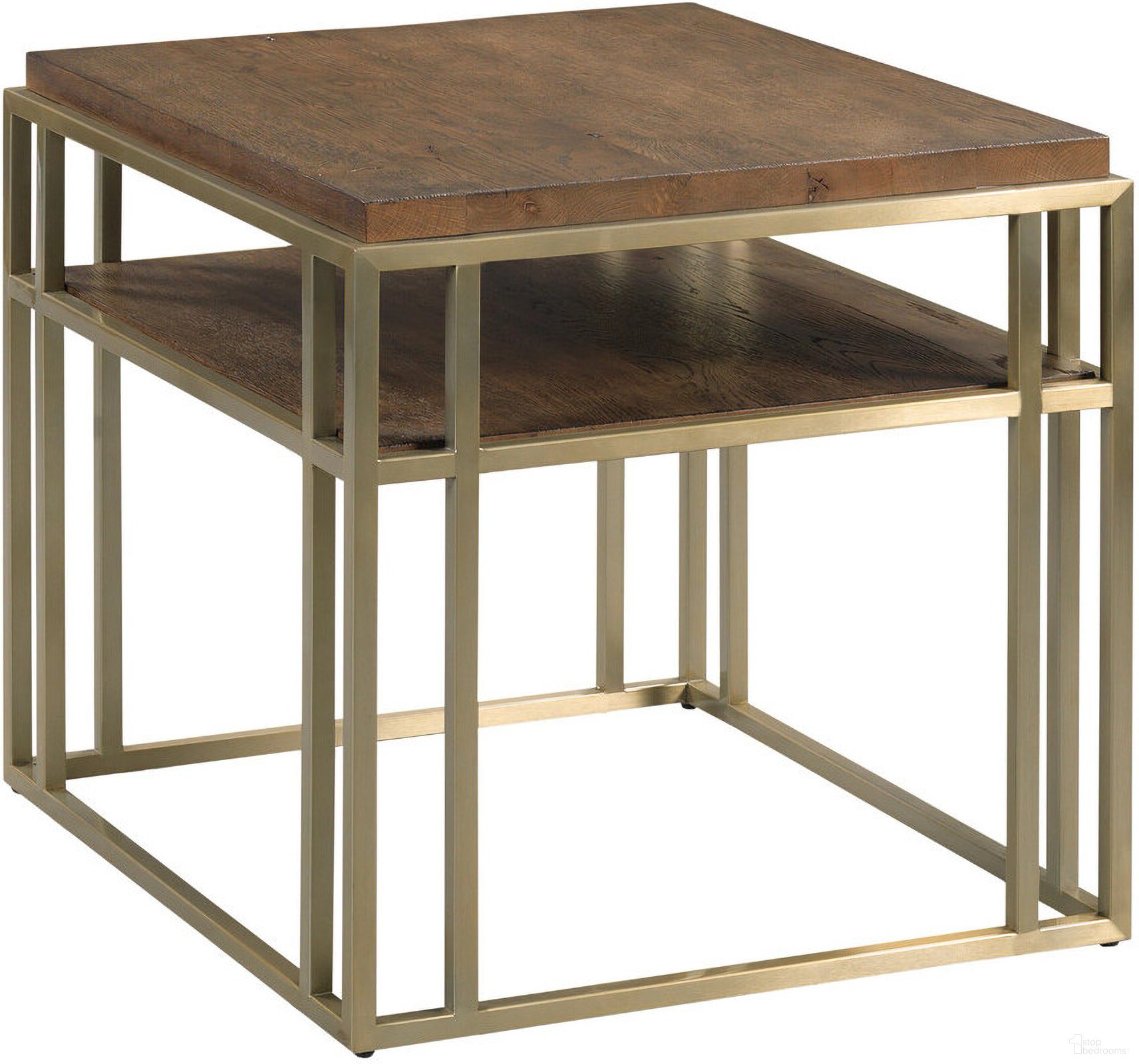 The appearance of Brighton End Table In Cacao designed by Kincaid in the transitional interior design. This cacao piece of furniture  was selected by 1StopBedrooms from Brighton Collection to add a touch of cosiness and style into your home. Sku: 114-915. Material: Metal.