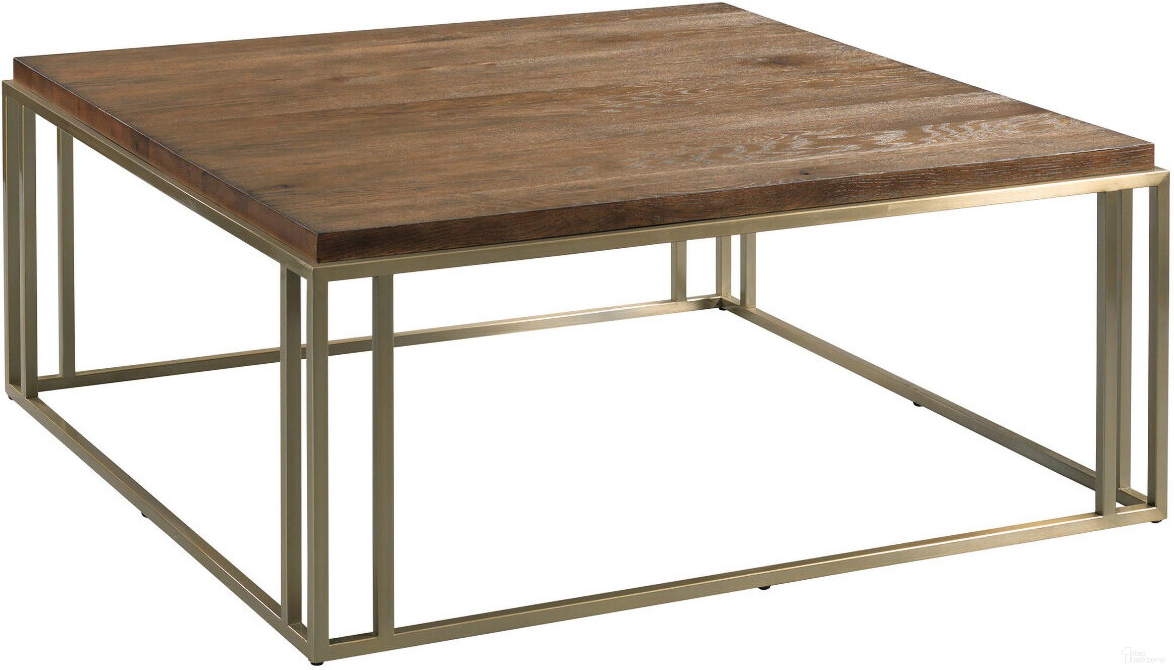 The appearance of Brighton Square Coffee Table In Cacao designed by Kincaid in the transitional interior design. This cacao piece of furniture  was selected by 1StopBedrooms from Brighton Collection to add a touch of cosiness and style into your home. Sku: 114-912. Material: Metal.