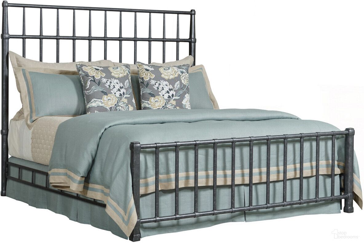 The appearance of Acquisitions Sylvan King Metal Bed In Onyx designed by Kincaid in the transitional interior design. This onyx piece of furniture  was selected by 1StopBedrooms from Acquisitions Collection to add a touch of cosiness and style into your home. Sku: 111-302;111-303. Material: Metal. Bed Size: King. Bed Type: Metal Bed.