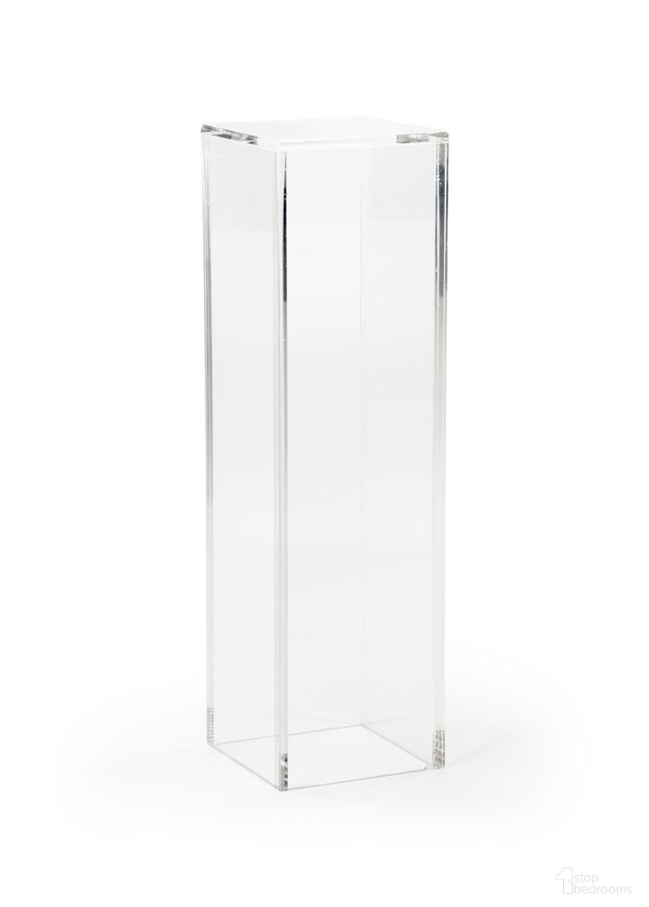 The appearance of Acrylic Pedestal Large In Clear designed by Chelsea House in the modern / contemporary interior design. This clear piece of furniture was selected by 1StopBedrooms from Chelsea House Misc Collection to add a touch of cosiness and style into your home. Sku: 384394. Material: Acrylic.