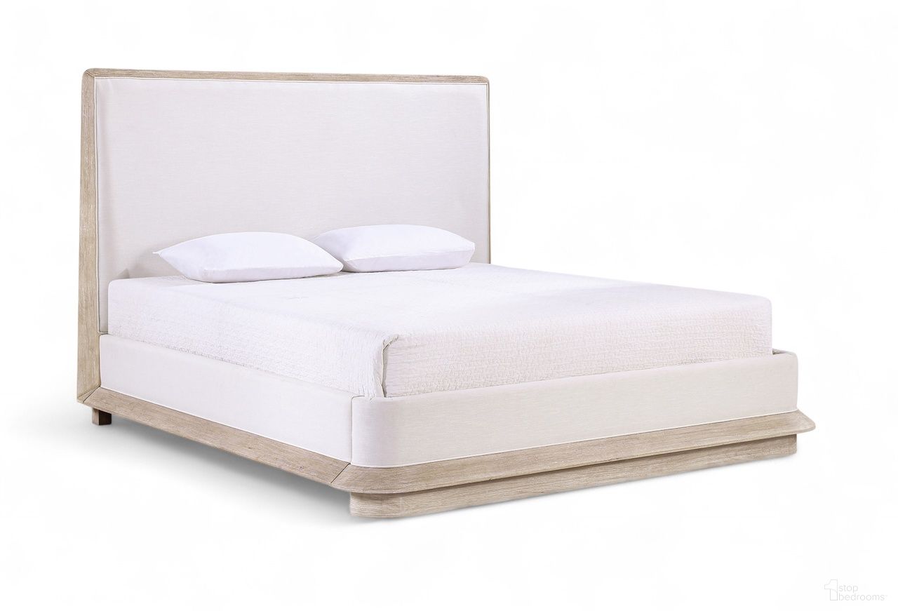 Adagio Fabric Upholstered Queen Bed In Natural