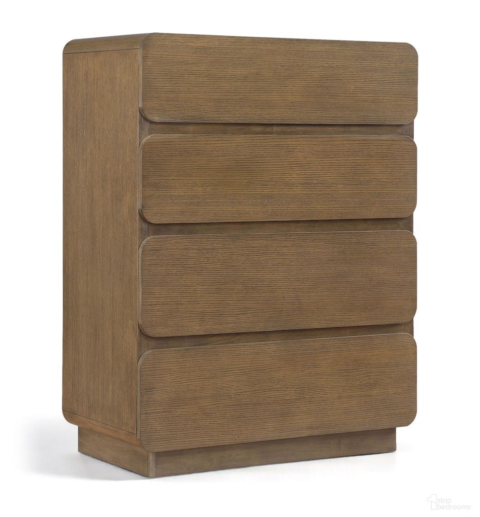 The appearance of Adagio Solid Wood and Oak Veneer Chest In Brown designed by Meridian in the modern / contemporary interior design. This brown piece of furniture  was selected by 1StopBedrooms from Adagio Collection to add a touch of cosiness and style into your home. Sku: AdagioBrown-CH. Material: Oak Veneer.