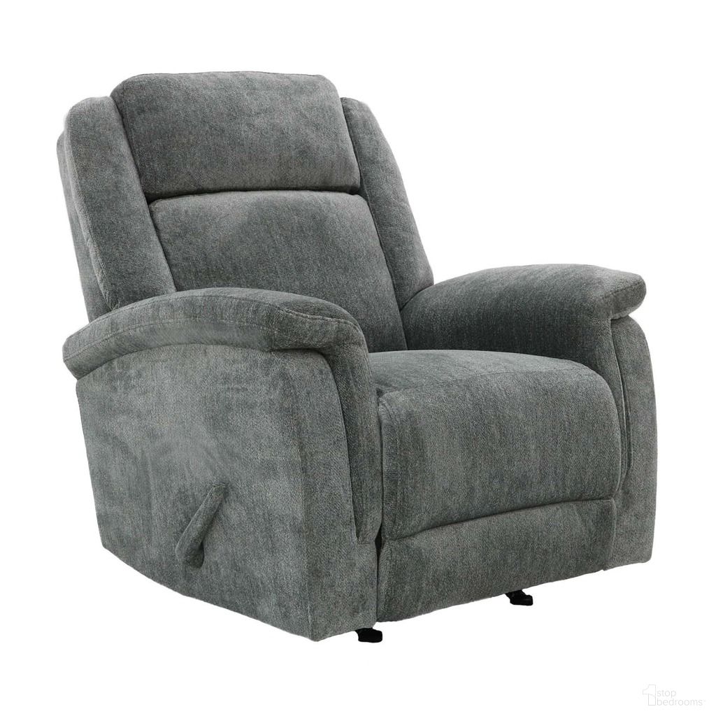 The appearance of Adam Rocker Recliner In Mineral designed by BarcaLounger in the transitional interior design. This mineral piece of furniture  was selected by 1StopBedrooms from Adam Collection to add a touch of cosiness and style into your home. Sku: 61524112046. Material: Fabric.