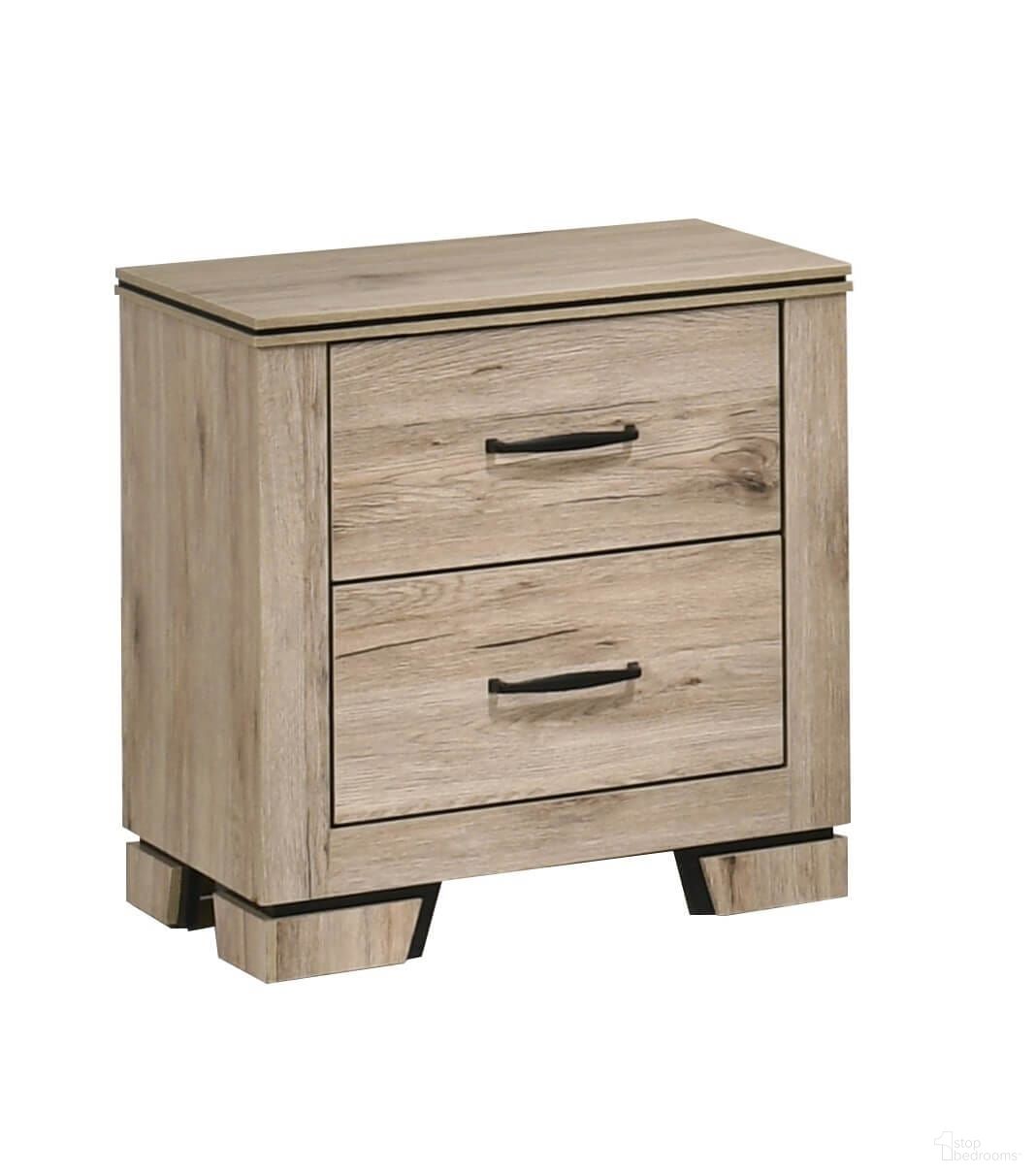 The appearance of Adamelia 2 Drawer Nightstand with USB in Light Oak designed by Best Quality Furniture in the country / farmhouse interior design. This light oak piece of furniture was selected by 1StopBedrooms from Adamelia Collection to add a touch of cosiness and style into your home. Sku: B831-N. Material: MDF.