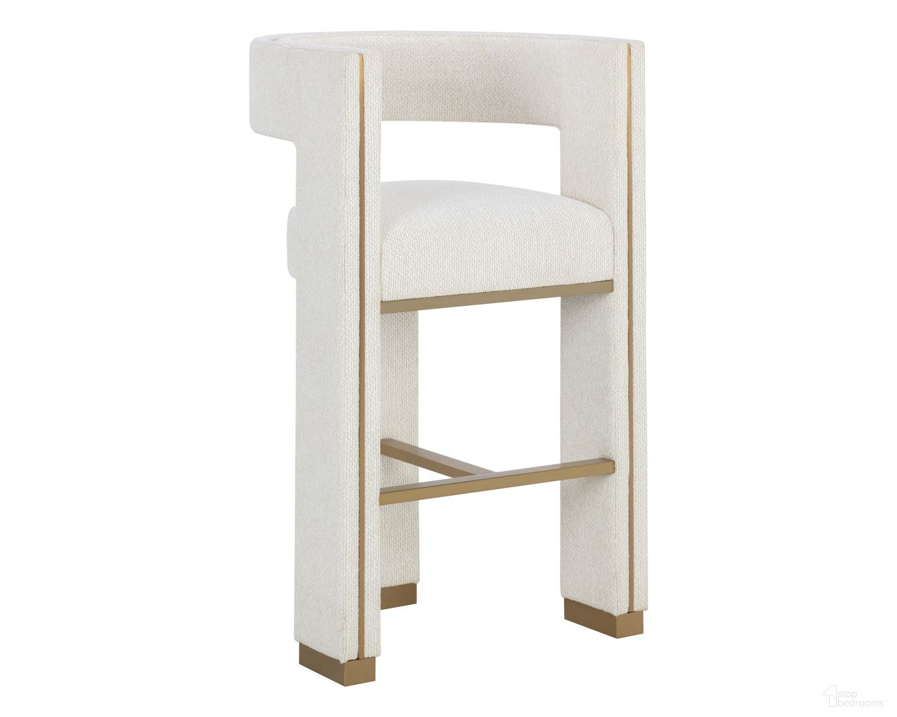 Adamina Barstool In Rhea Light Barley