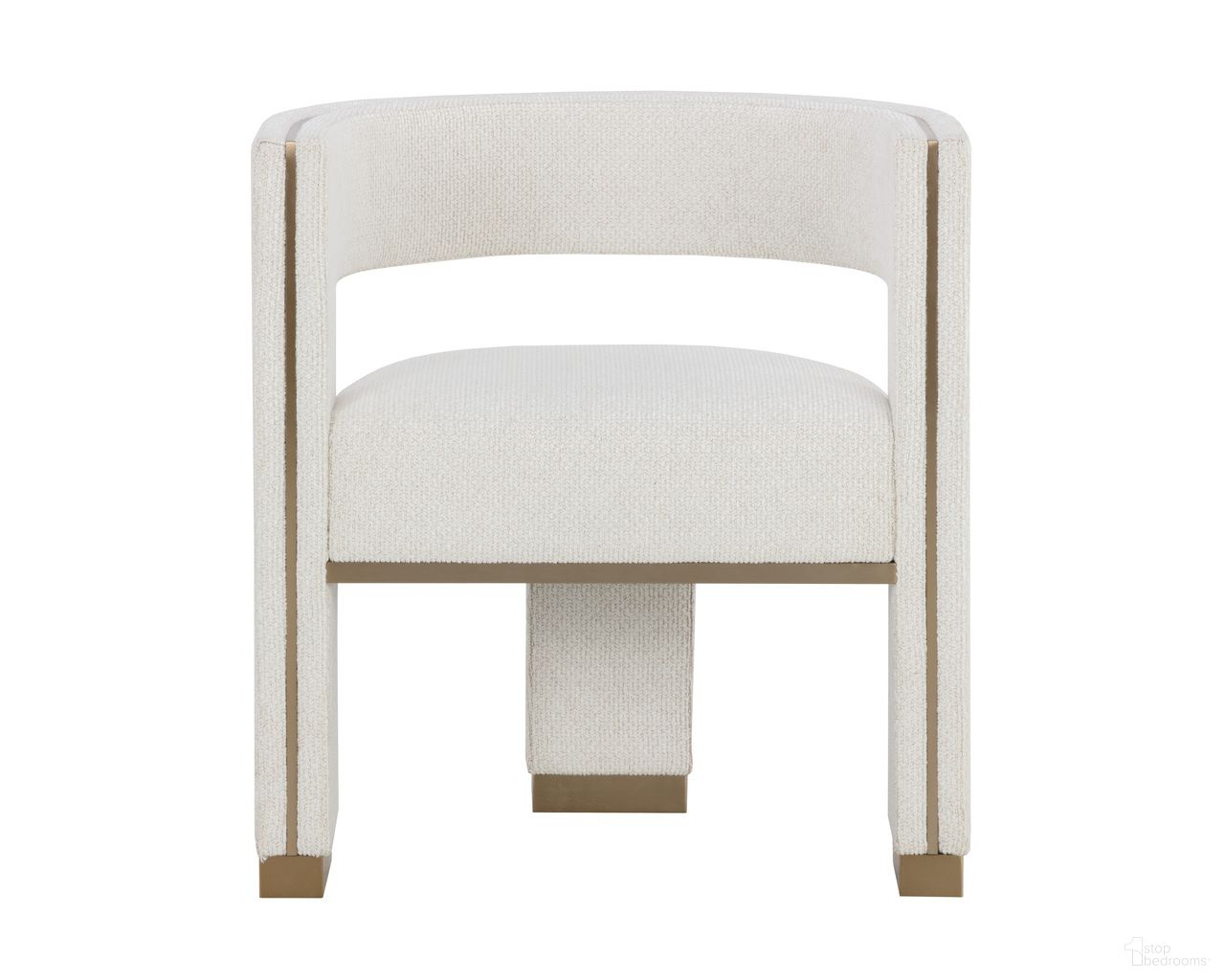 Adamina Dining Armchair In Rhea Light Barley
