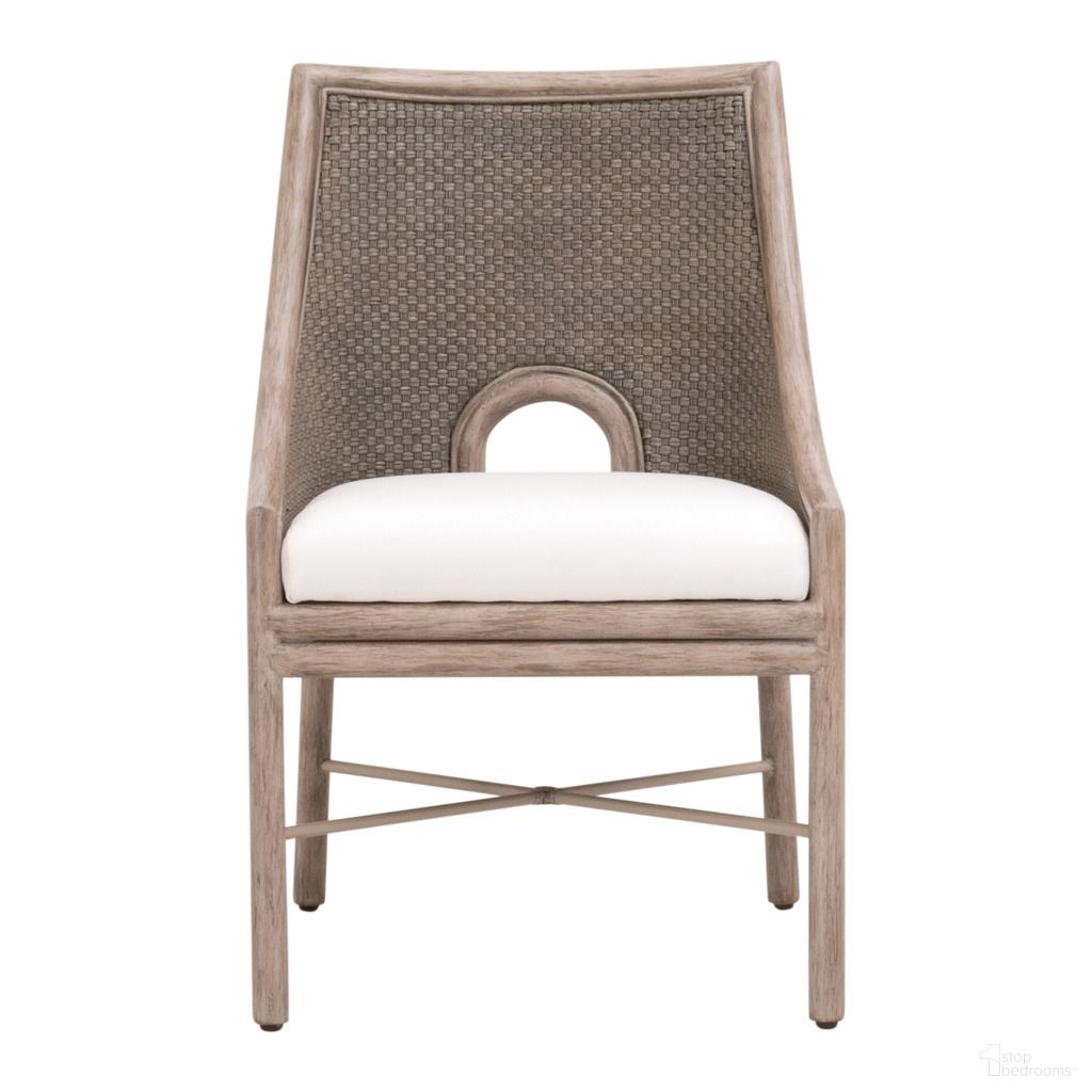 The appearance of Woven Adamo Dining Chair Set of 2 In French Gray designed by Essentials For Living in the transitional interior design. This french gray piece of furniture  was selected by 1StopBedrooms from Woven Collection to add a touch of cosiness and style into your home. Sku: 6813.FGRY/LPPRL/FG. Material: Mahogany. Chair Type: Side Chair.