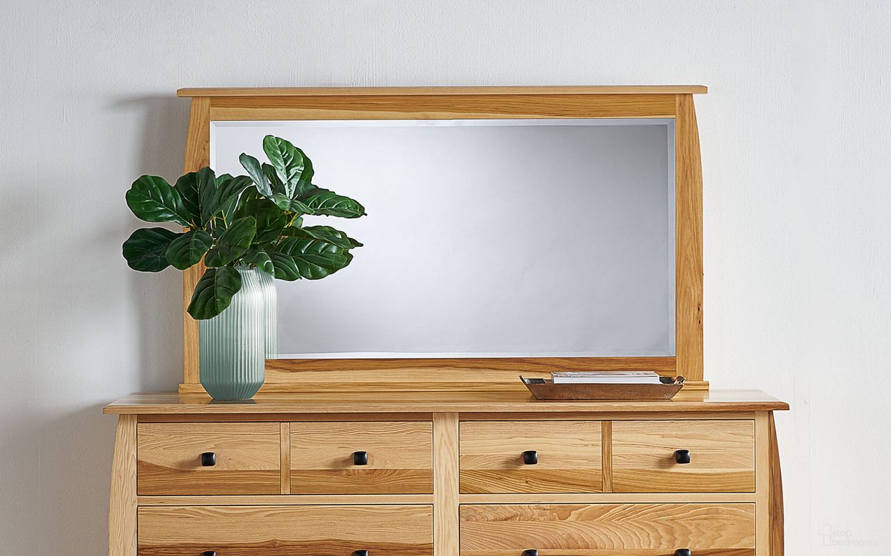 The appearance of Adamstown Natural Mirror designed by A-America in the transitional interior design. This brown piece of furniture  was selected by 1StopBedrooms from Adamstown Collection to add a touch of cosiness and style into your home. Sku: ADANT5550. Material: Wood.