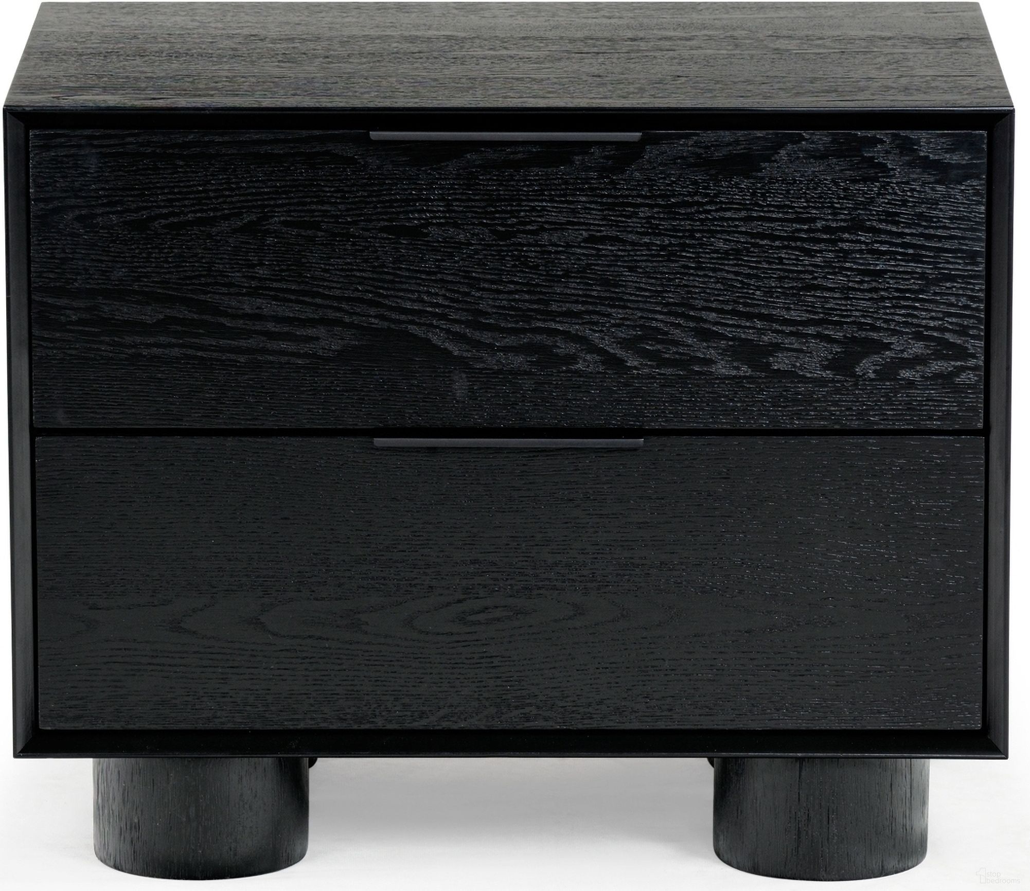 The appearance of Addyson Wood 2 Drawer Nightstand In Black designed by Safavieh Couture in the modern / contemporary interior design. This black piece of furniture was selected by 1StopBedrooms from Addyson Collection to add a touch of cosiness and style into your home. Sku: SFV2170B. Material: Rubberwood.