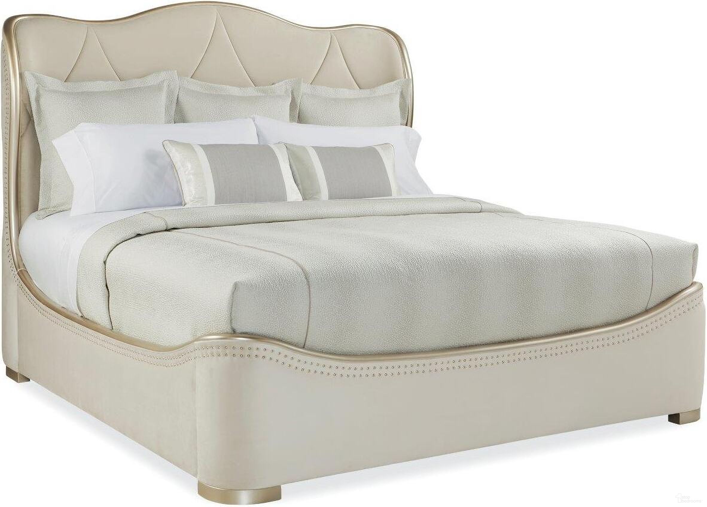 The appearance of Caracole Compositions Adela Bed Queen designed by Caracole in the modern / contemporary interior design. This beige piece of furniture was selected by 1StopBedrooms from Adela Collection to add a touch of cosiness and style into your home. Sku: C013-016-102F;C013-016-102H;C013-016-102R. Bed Type: Platform Bed. Bed Size: Queen. Material: Birch.