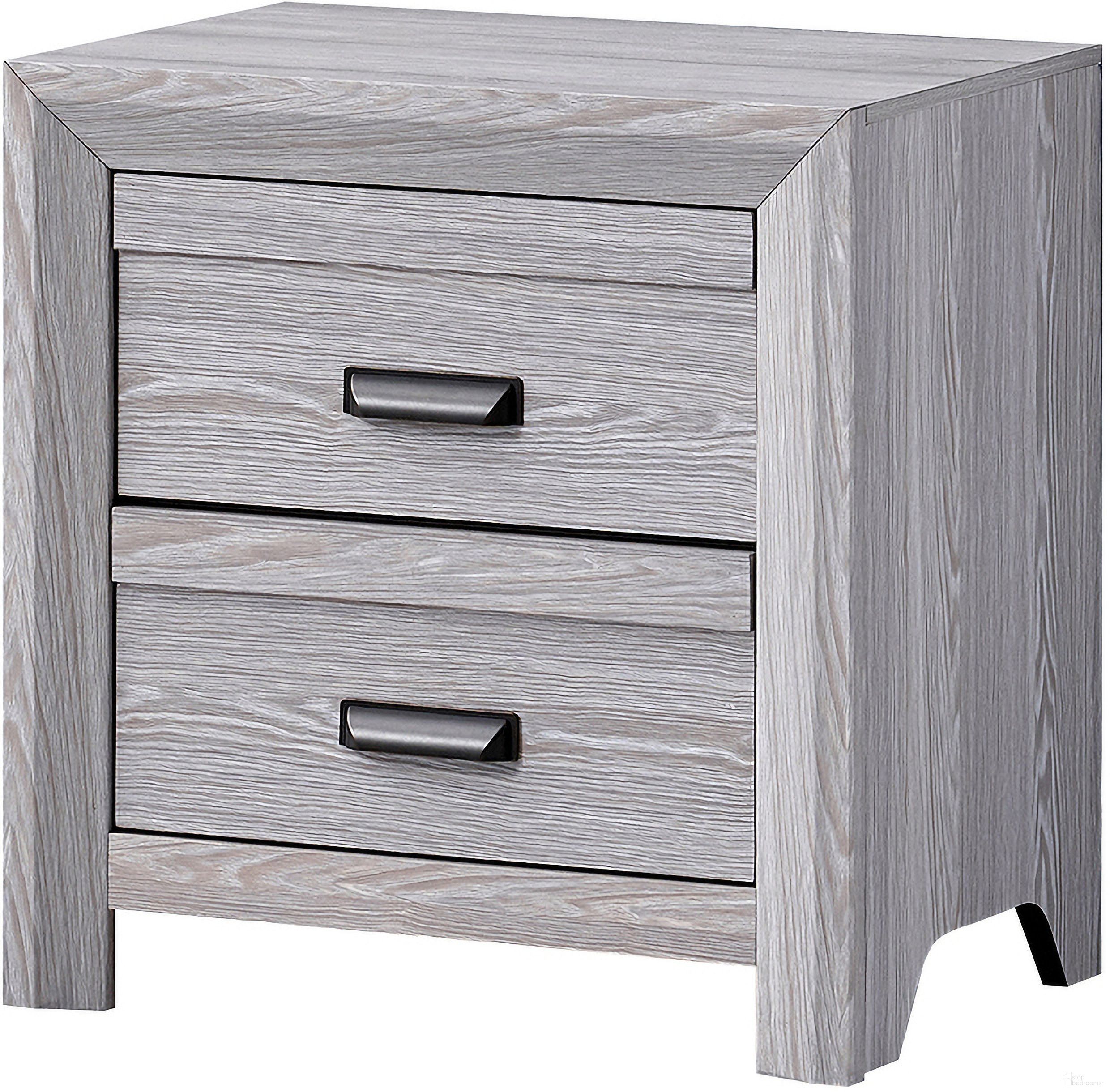 The appearance of Adelaide Nightstand In Driftwood designed by Crown Mark in the transitional interior design. This driftwood piece of furniture was selected by 1StopBedrooms from Adelaide Collection to add a touch of cosiness and style into your home. Sku: B6710-2. Material: MDF.