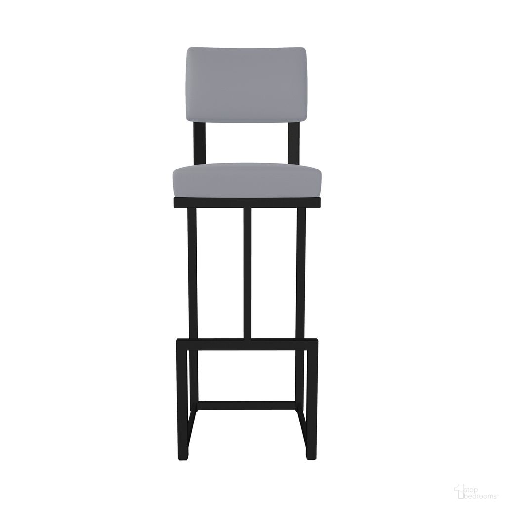 The appearance of Adele 26 Inch Counter Height Stool In Sable Onyx and Charcoal Gray designed by Wesley Allen in the modern / contemporary interior design. This sable onyx/charcoal gray piece of furniture  was selected by 1StopBedrooms from Adele Collection to add a touch of cosiness and style into your home. Sku: B236H26-XS-MB-DST. Material: Metal.