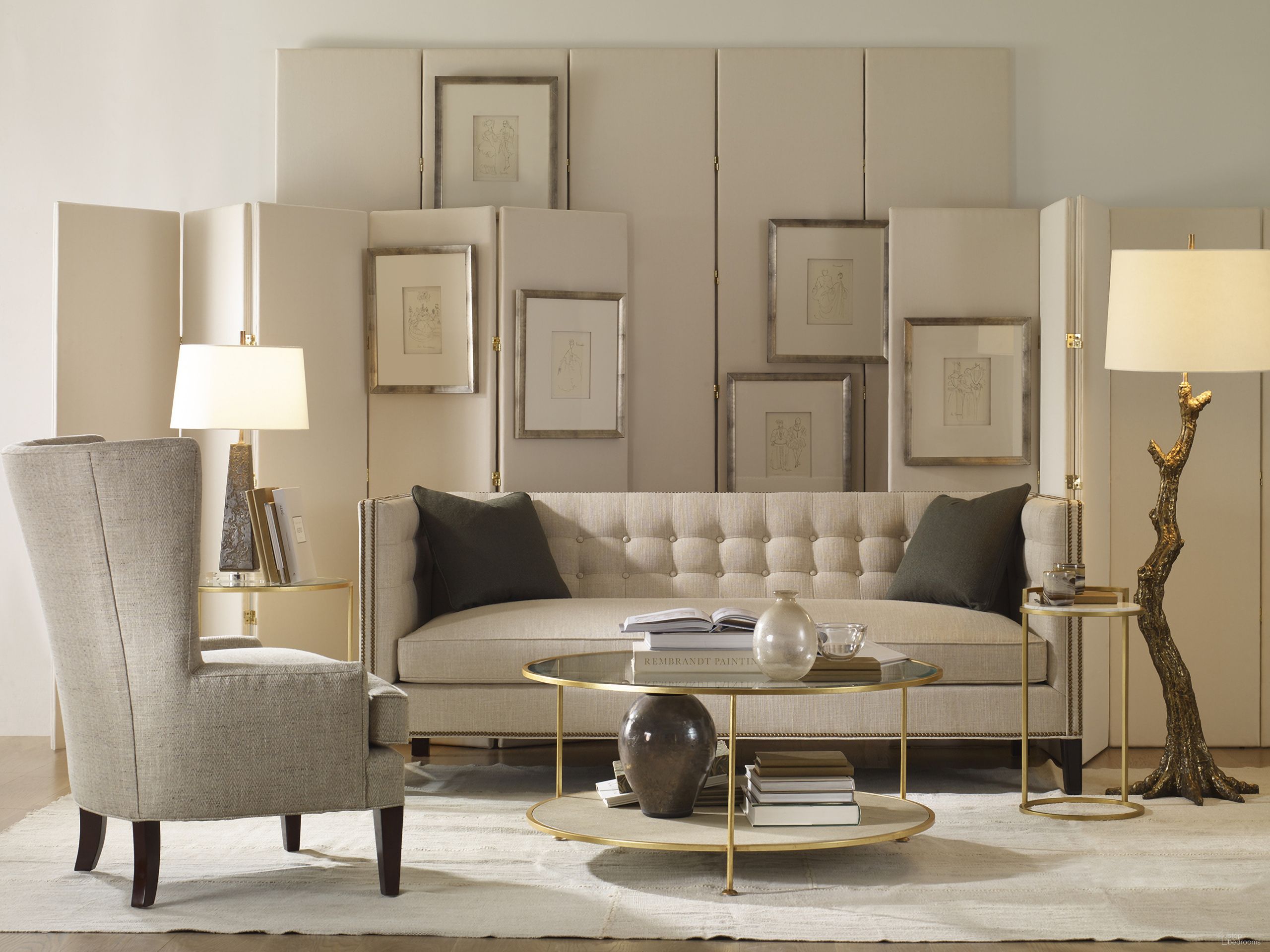 The appearance of Adele Occasional Table Set In Gold designed by Century Furniture in the transitional interior design. This gold piece of furniture was selected by 1StopBedrooms from Monarch Collection to add a touch of cosiness and style into your home. Sku: MN5576;MN5577. Material: Metal.