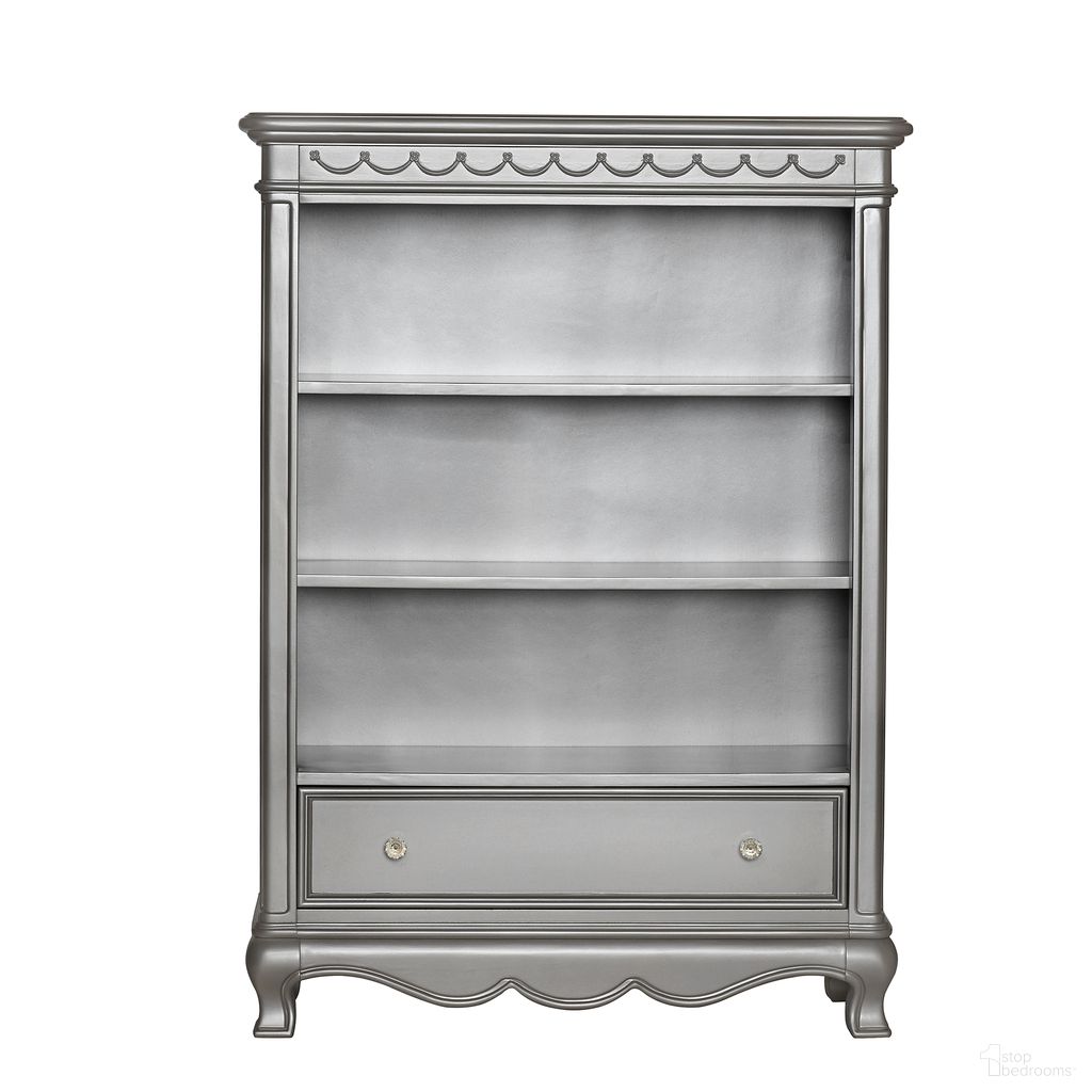 Adelina Bookcase In Metallic Gray