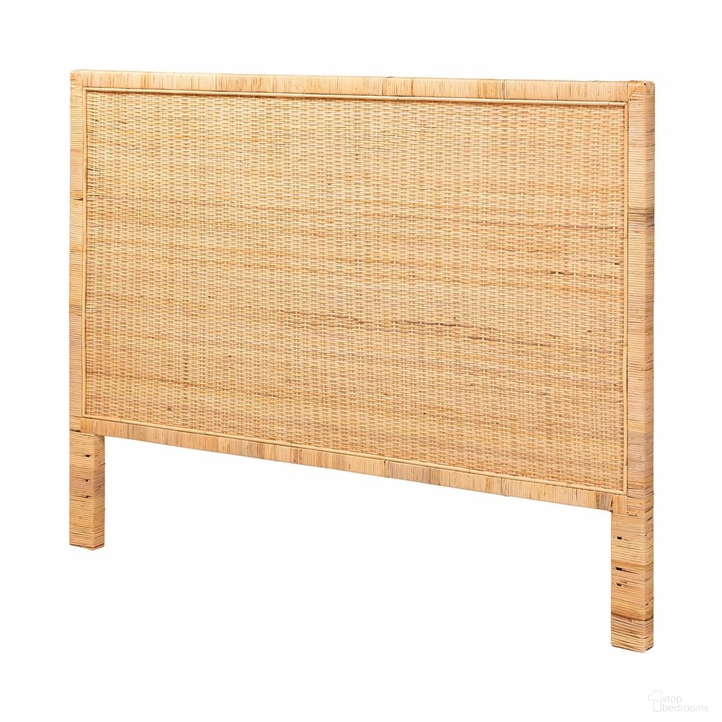 The appearance of Adelyn Rattan and Mahogany Wood Queen Headboard In Natural Brown designed by Baxton Studio in the bohemian interior design. This natural brown piece of furniture  was selected by 1StopBedrooms from Adelyn Collection to add a touch of cosiness and style into your home. Sku: WS25-Mahogany-HB-Queen. Material: Wood. Bed Size: Queen.