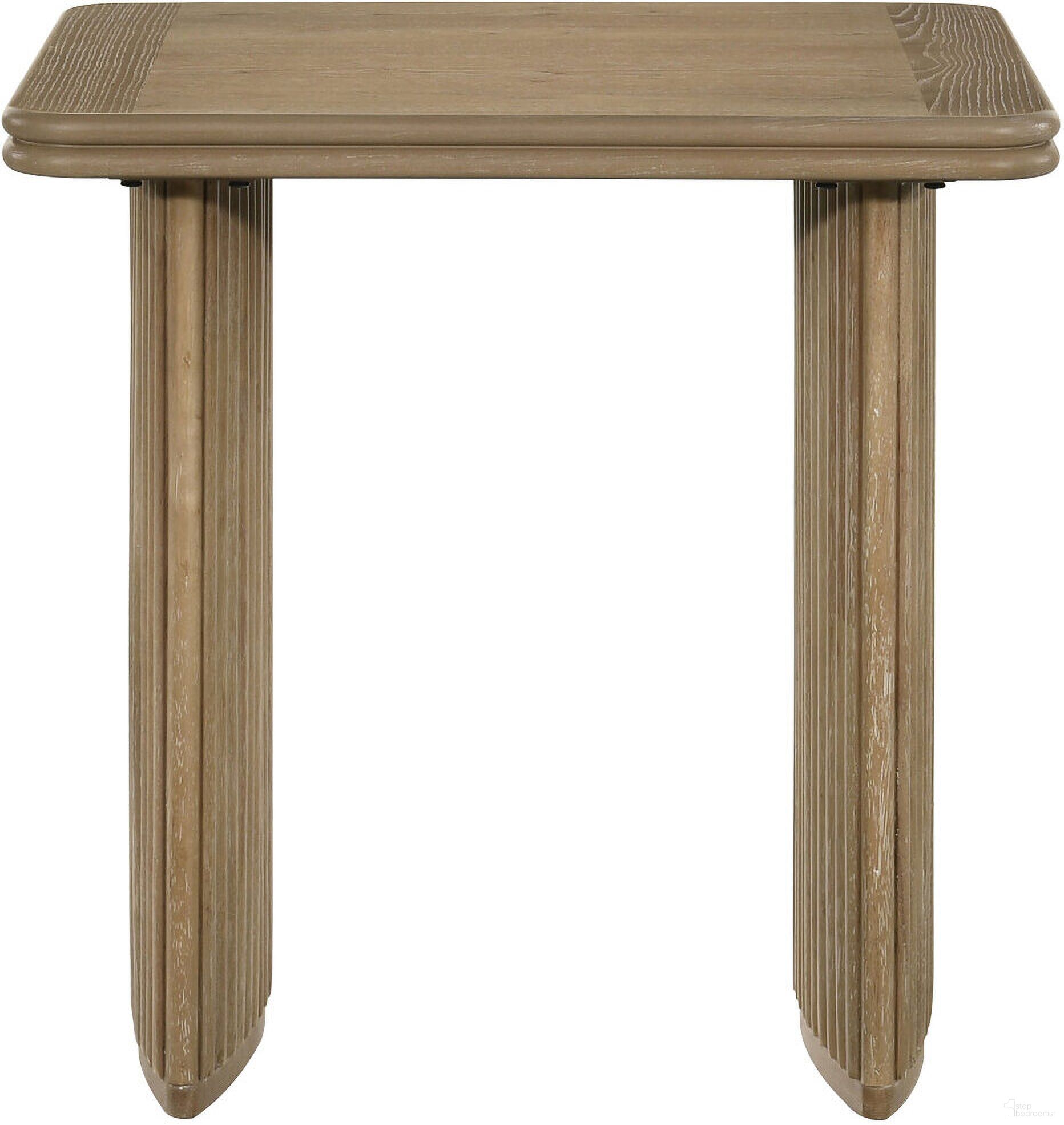 The appearance of Adina Square Wood Side End Table In Distressed Light Brown designed by Coaster in the transitional interior design. This distressed light brown piece of furniture was selected by 1StopBedrooms from Adina Collection to add a touch of cosiness and style into your home. Sku: 722857B1;722857B2. Material: Oak Veneer.
