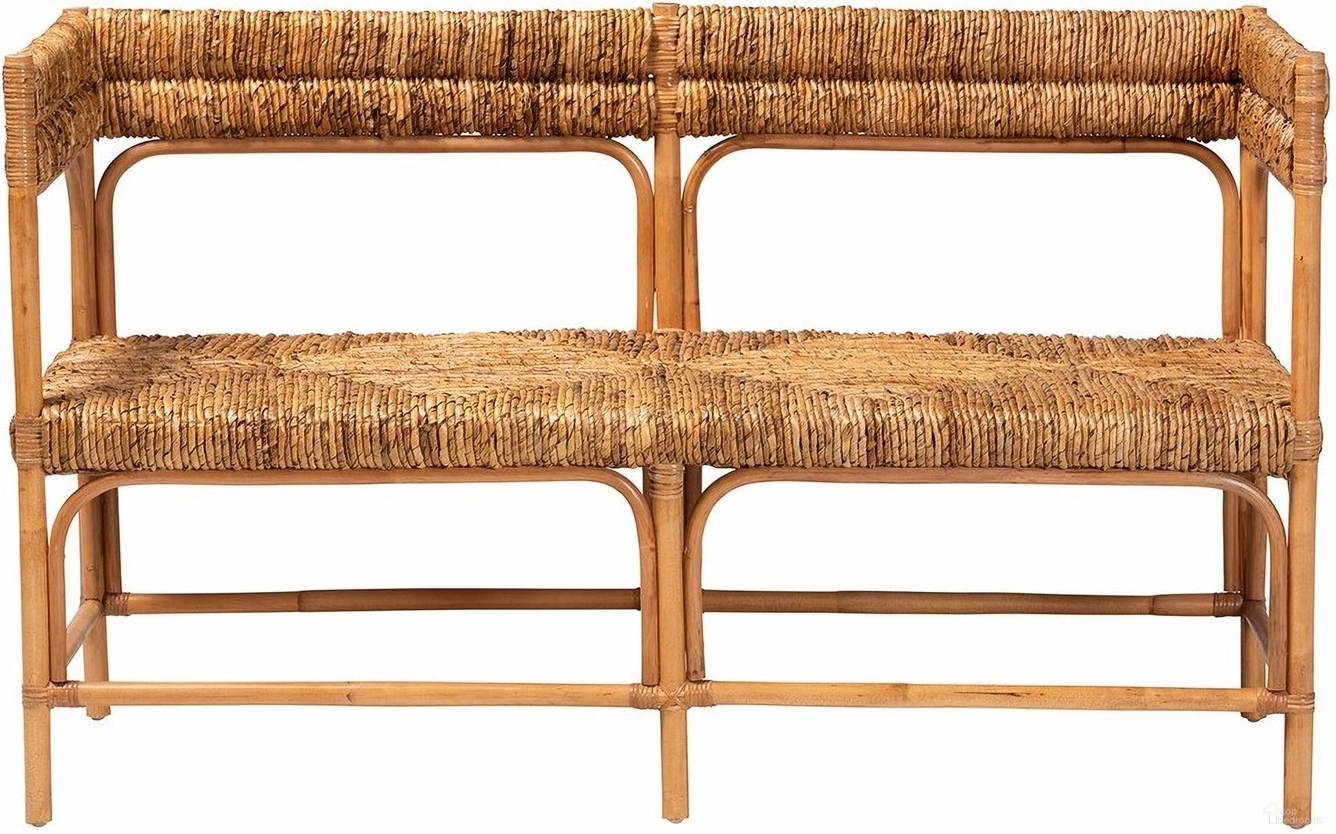 The appearance of Adisa Natural Rattan Bench In Honey designed by Baxton Studio in the bohemian interior design. This honey piece of furniture was selected by 1StopBedrooms from Adisa Collection to add a touch of cosiness and style into your home. Sku: Adisa-Light Honey Rattan-Bench. Material: Plywood.