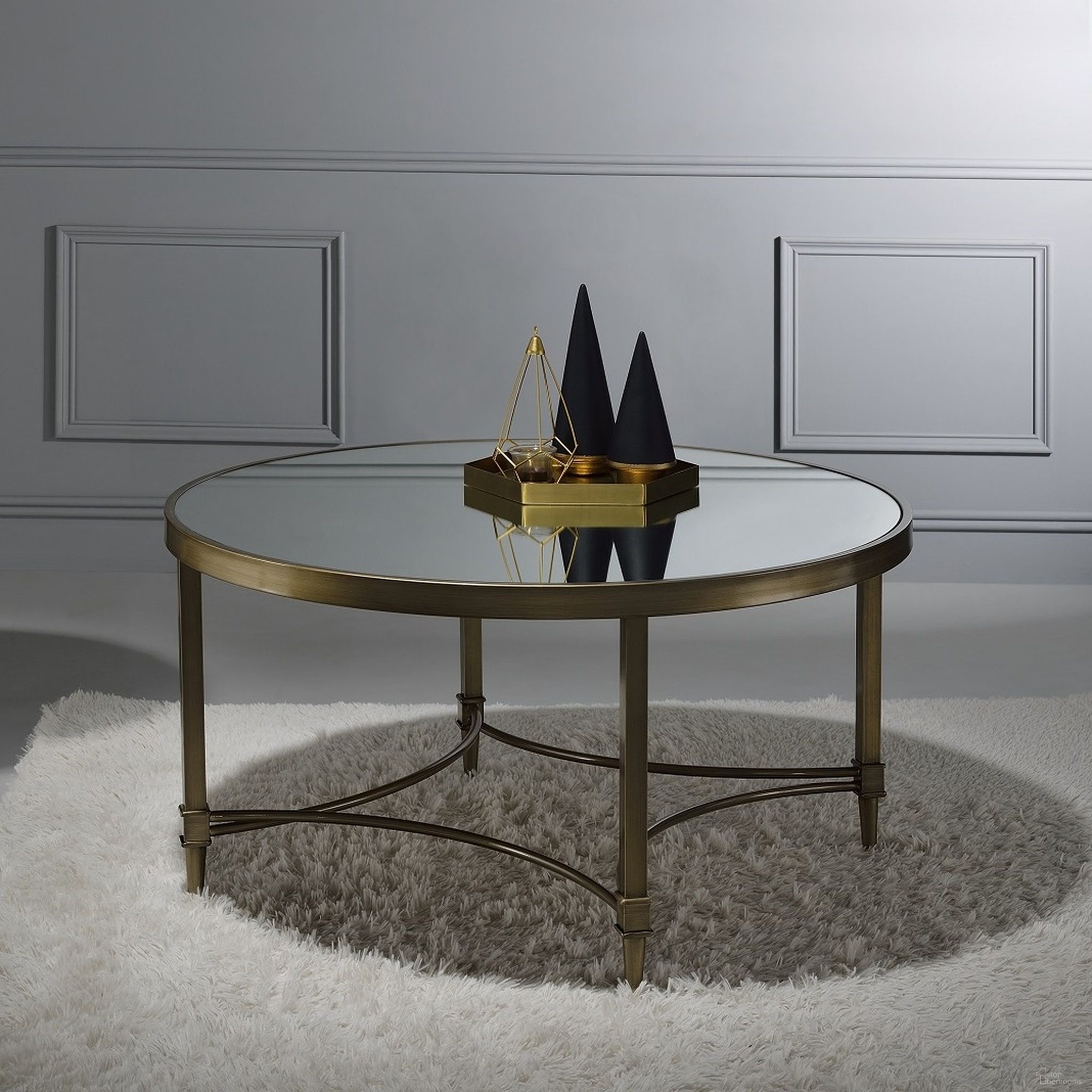 Aditya Coffee Table In Brass