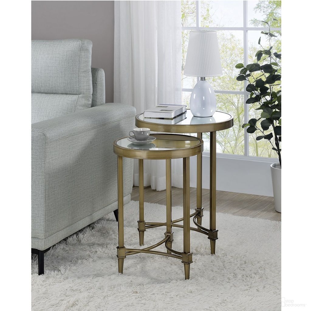 Aditya Nesting Table In Brass