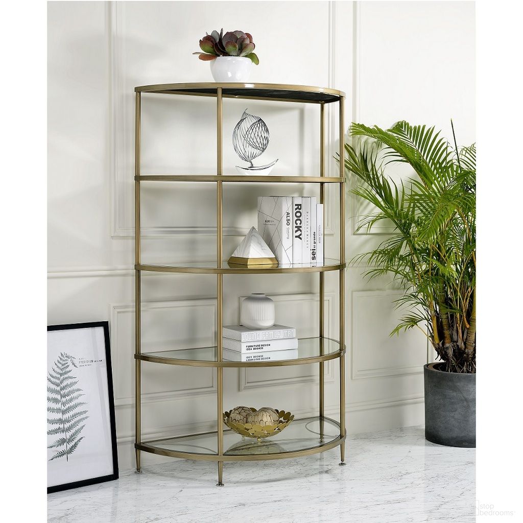 Aditya Rack In Mirror and Antique Brass