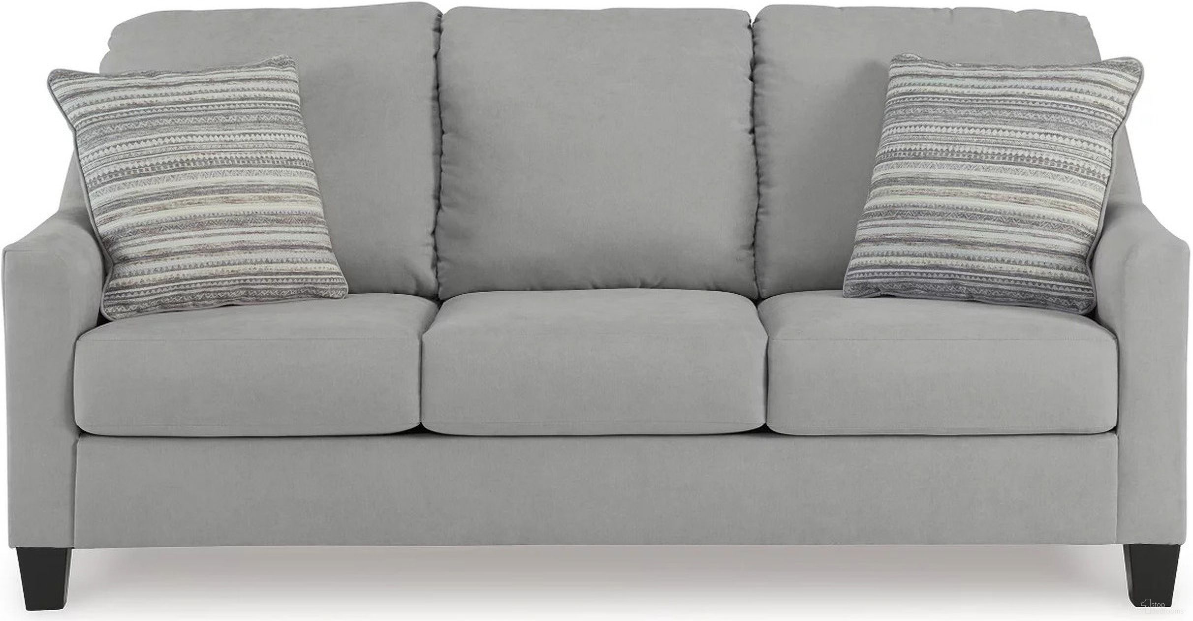 The appearance of Adlai Queen Sofa Sleeper In Shadow designed by Signature Design by Ashley in the modern / contemporary interior design. This shadow piece of furniture  was selected by 1StopBedrooms from Adlai Collection to add a touch of cosiness and style into your home. Sku: 3010339. Material: Polyester.
