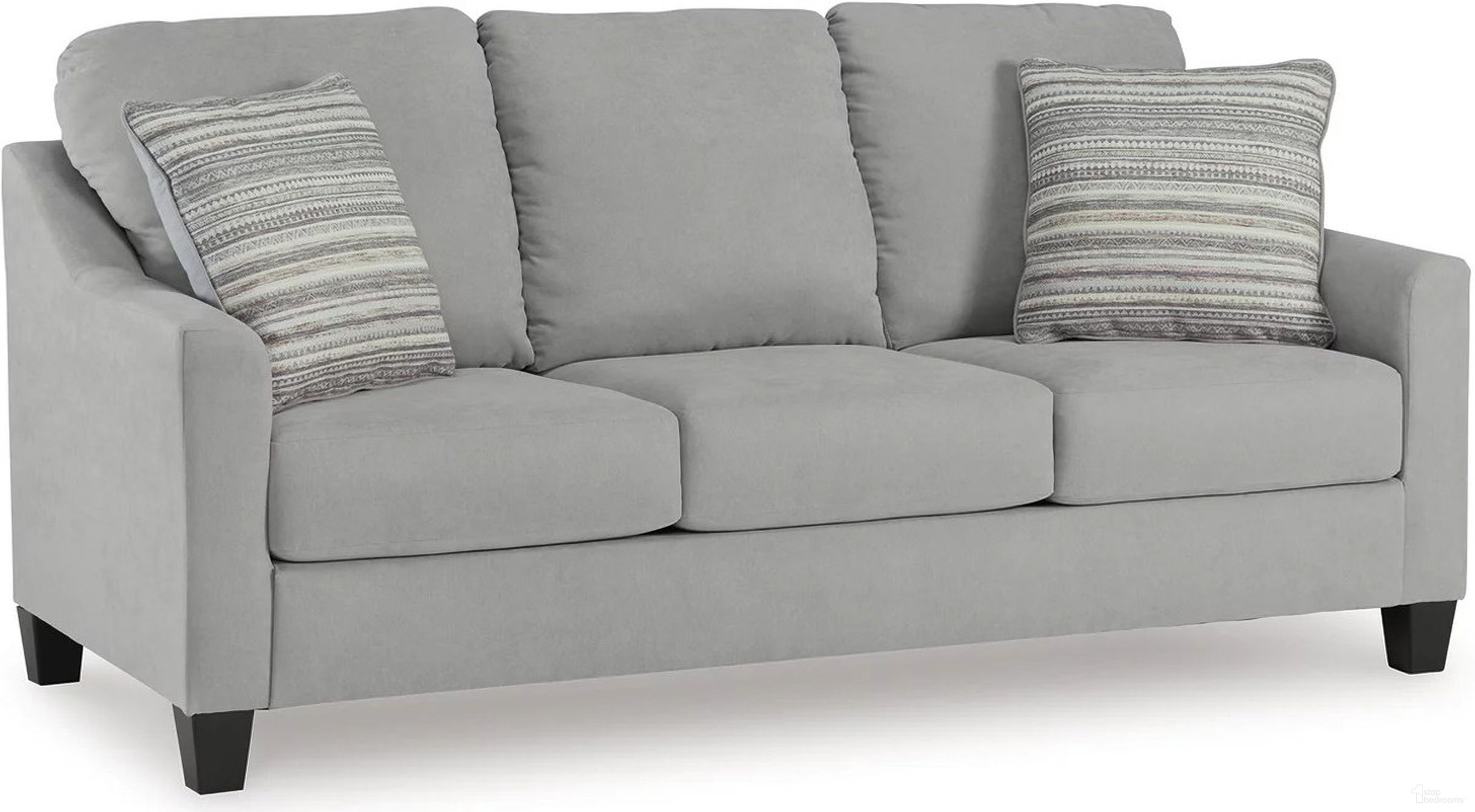 The appearance of Adlai Sofa In Shadow designed by Signature Design by Ashley in the modern / contemporary interior design. This shadow piece of furniture was selected by 1StopBedrooms from Adlai Collection to add a touch of cosiness and style into your home. Sku: 3010338. Material: Fabric.