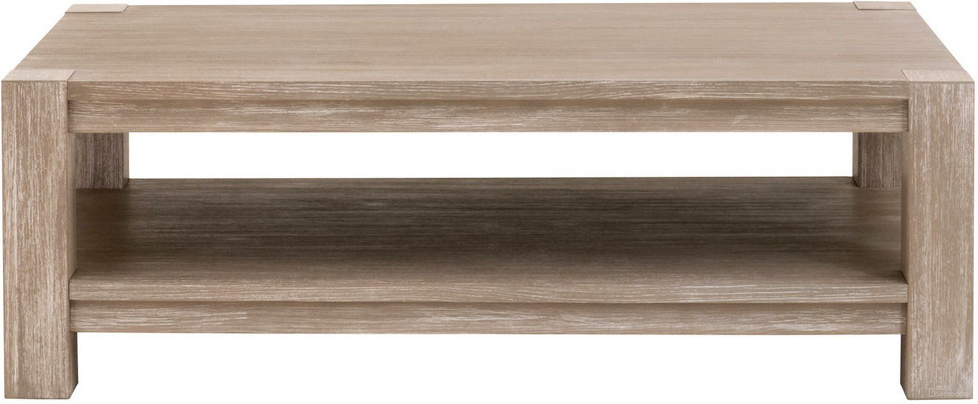 The appearance of Adler Rectangle Coffee Table In Natural Gray designed by Essentials For Living in the transitional interior design. This natural gray piece of furniture was selected by 1StopBedrooms from Traditions Collection to add a touch of cosiness and style into your home. Sku: 6129-CT.NG. Material: Beech.