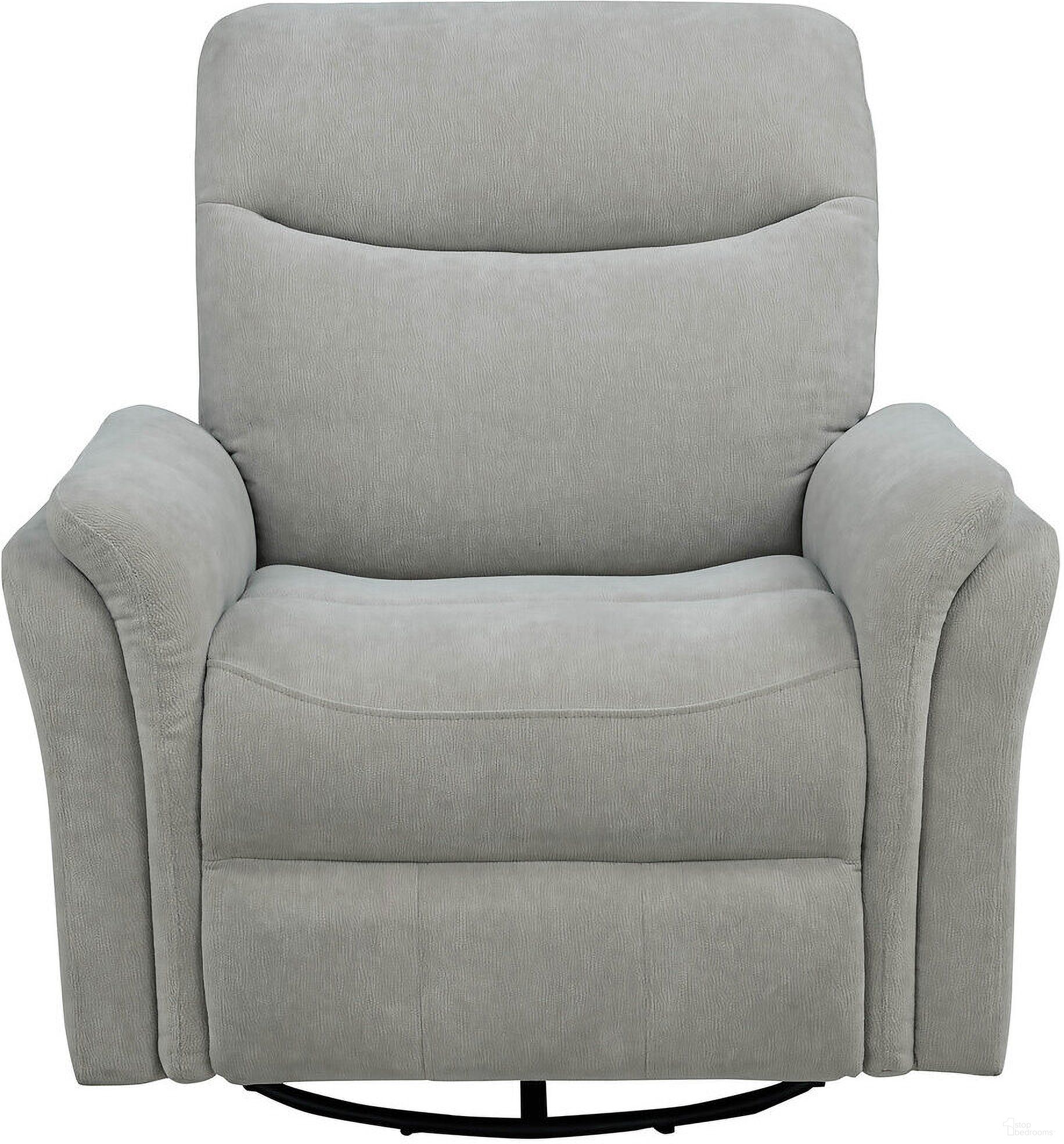 The appearance of Adler Upholstered Power Swivel Glider Recliner In Ivory designed by Coaster in the transitional interior design. This ivory piece of furniture  was selected by 1StopBedrooms from Adler Collection to add a touch of cosiness and style into your home. Sku: 610423P. Material: Foam.