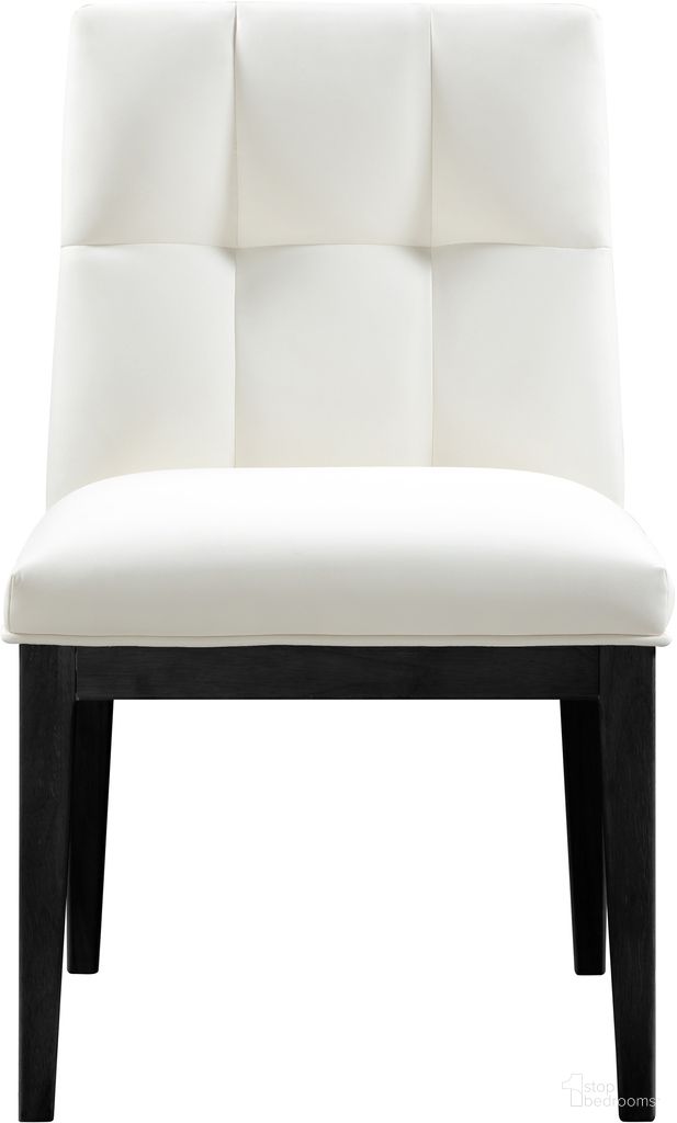 The appearance of Adrian Vegan Leather Dining Side Chair Set of 2 In Cream and Black designed by Meridian in the modern / contemporary interior design. This cream and black piece of furniture was selected by 1StopBedrooms from Adrian Collection to add a touch of cosiness and style into your home. Sku: 972Cream-SC. Material: Vegan Leather. Chair Type: Side Chair.