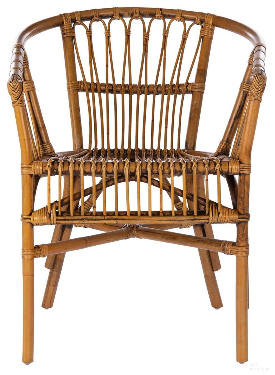 The appearance of Adriana Rattan Accent Chair Set of 2 in Honey Brown designed by Safavieh in the modern / contemporary interior design. This honey brown piece of furniture was selected by 1StopBedrooms from Adriana Collection to add a touch of cosiness and style into your home. Sku: ACH6505C-SET2. Material: Rattan.