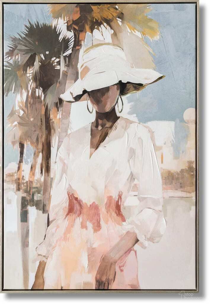 Adventurous Chic Palm Retreat Canvas Wall Art In Multi