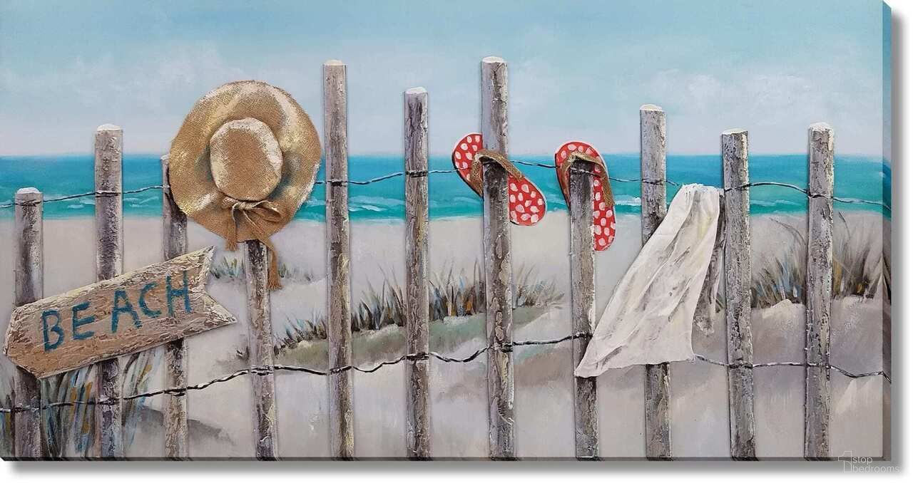 Adventurous Coastal Essentials at the Shore Canvas Wall Art In Multi