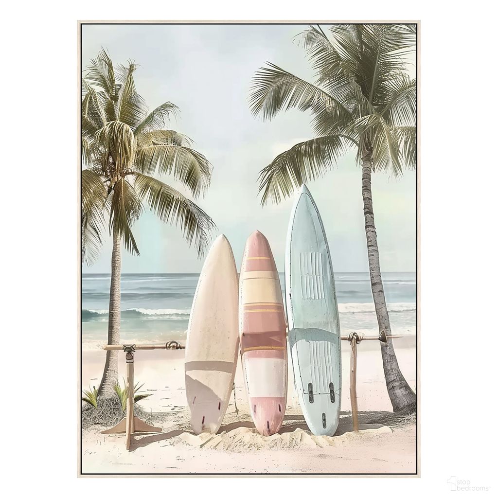 Adventurous Surfside Canvas Wall Art In Multi