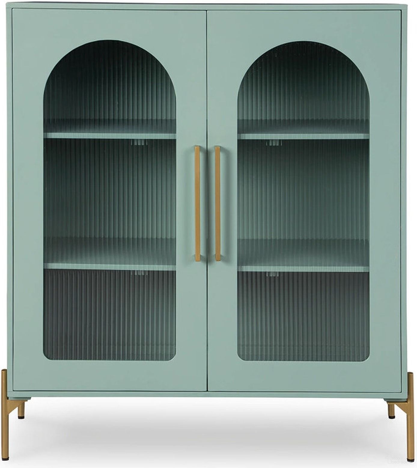The appearance of Adwen Accent Cabinet In Light Green designed by Signature Design by Ashley in the modern / contemporary interior design. This light green piece of furniture was selected by 1StopBedrooms from Adwen Collection to add a touch of cosiness and style into your home. Sku: A4000665. Material: Glass.