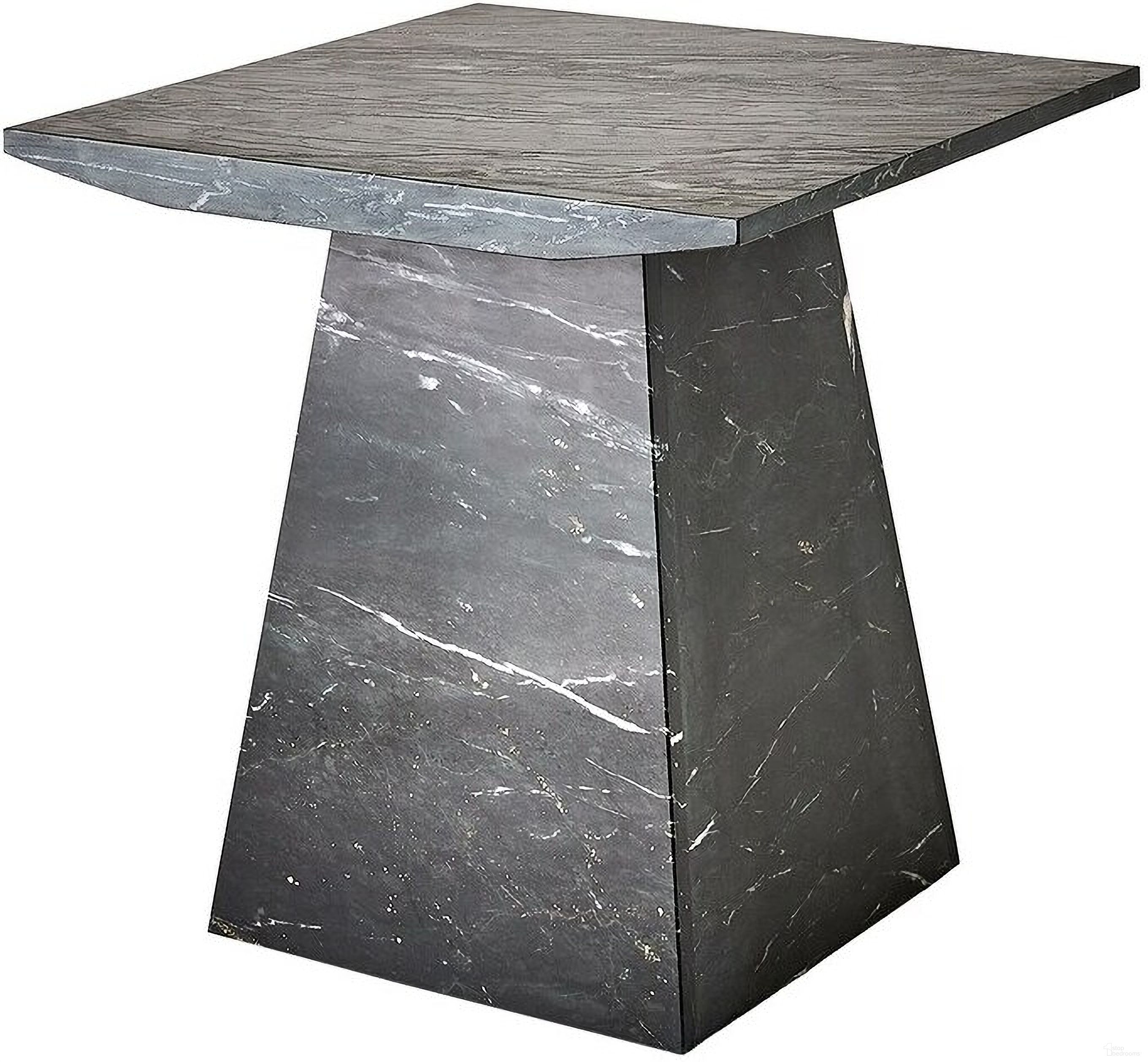 The appearance of Aero Leathered Marble Side Table In Black designed by Global Views in the modern / contemporary interior design. This black piece of furniture was selected by 1StopBedrooms from Aero Collection to add a touch of cosiness and style into your home. Sku: 993927. Material: Marble.